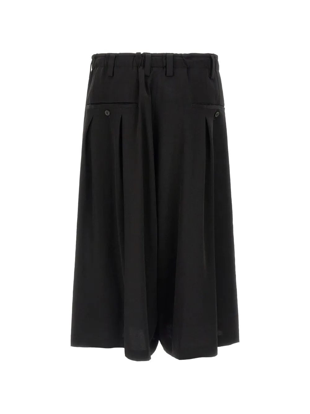 Yohji Yamamoto Pleated wide-leg Shorts | Black | FARFETCH