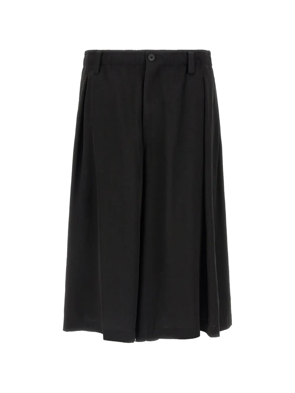 Yohji Yamamoto 8 Tuck elasticated pleated oversized trousers - Nero
