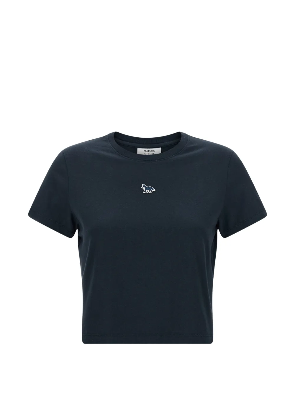 Maison Kitsuné Baby embroidered patch T-shirt - Blu