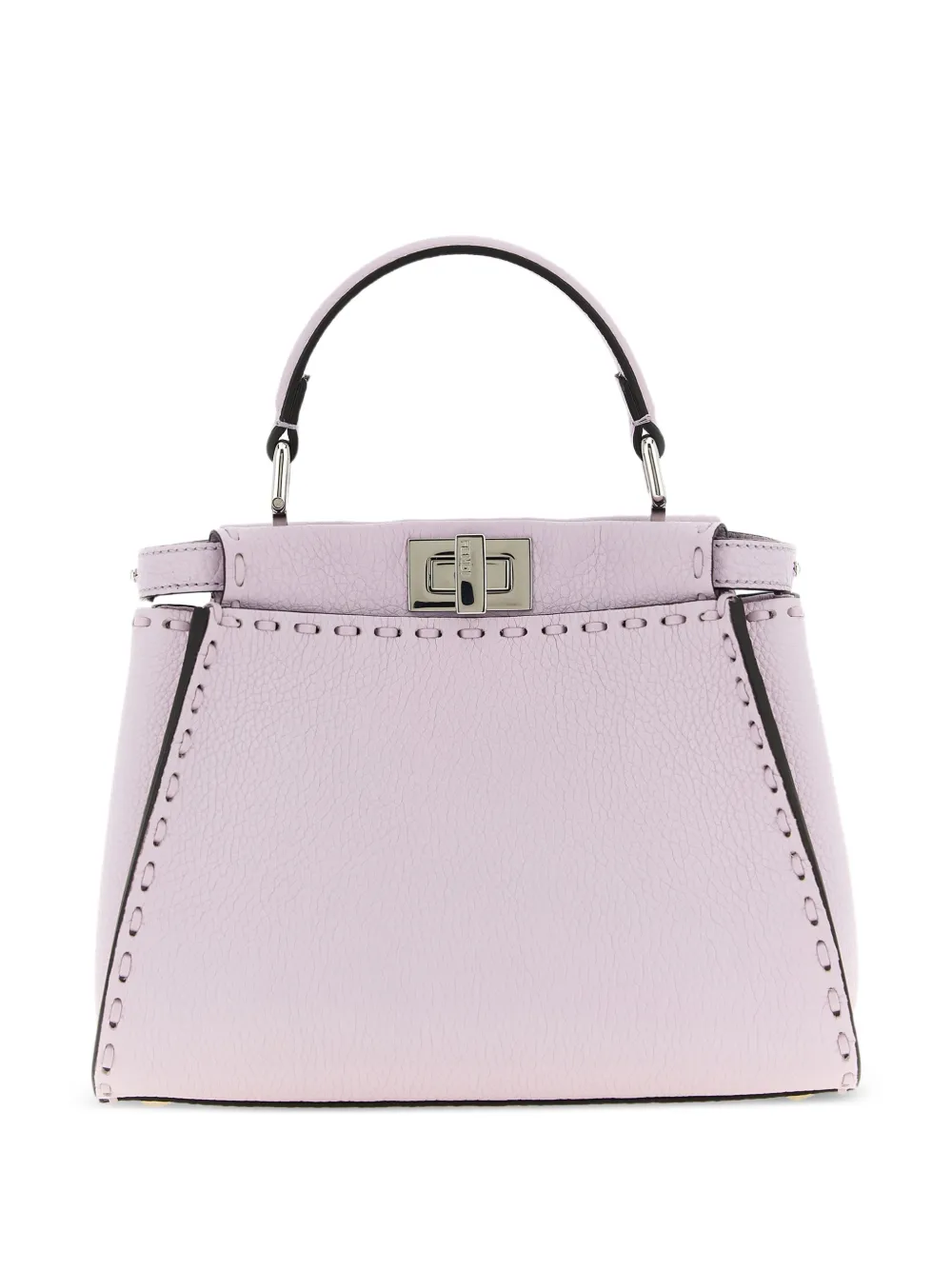 FENDI mini Peekaboo Selleria topstitching tote bag - Viola