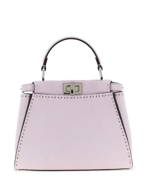 FENDI mini Peekaboo Selleria topstitching tote bag