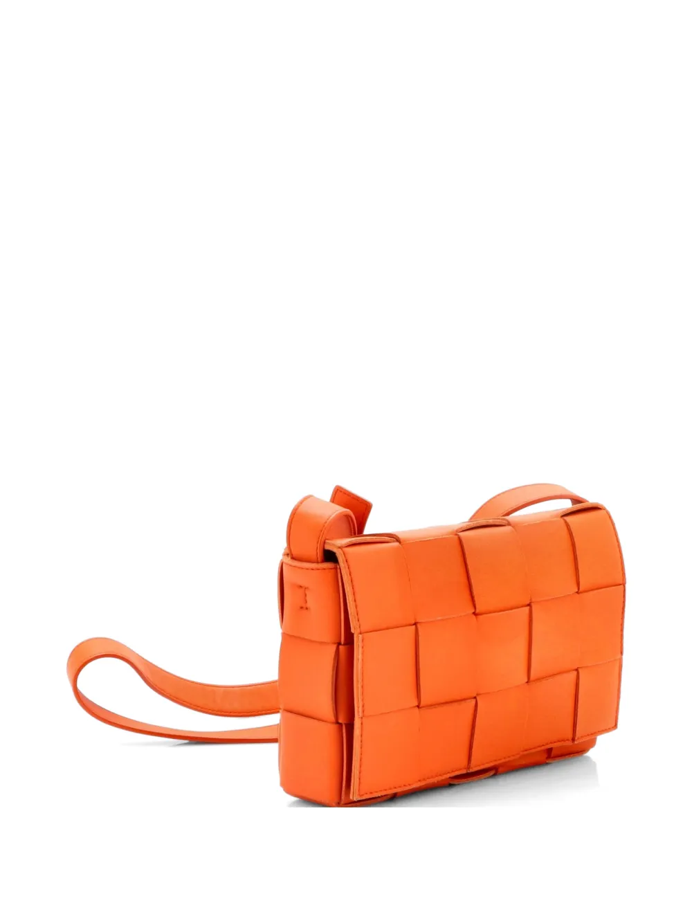 Cassette Maxi Intrecciato Leather Small Crossbody Bag