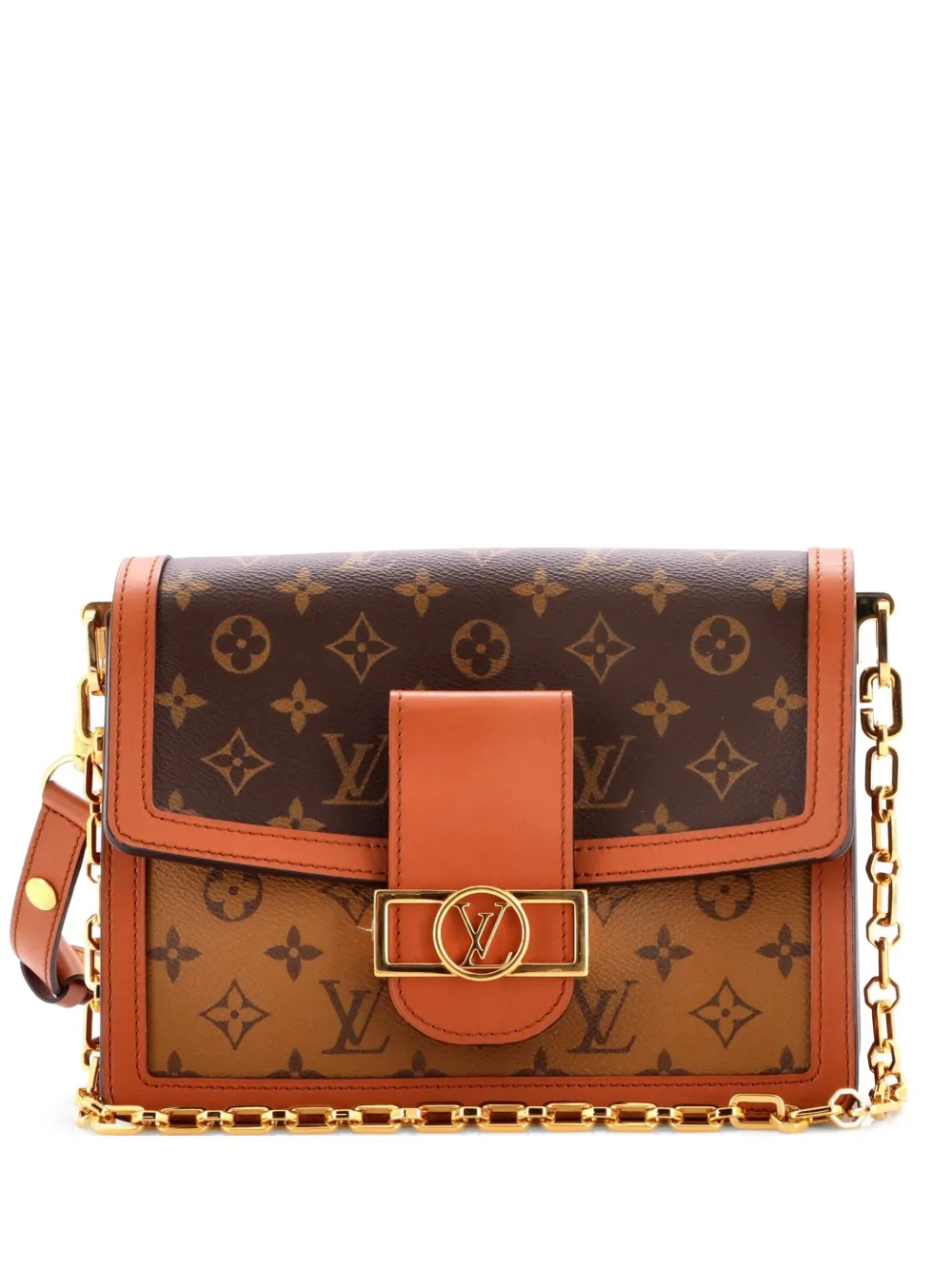 Louis Vuitton Pre-Owned Dauphine Reverse Monogram Canvas MM shoulder bag - Marrone