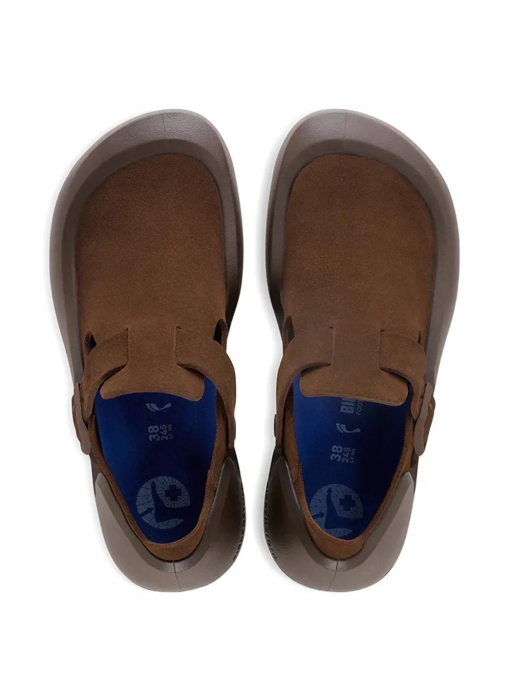 Birkenstock Reykjavik buckle-fastening suede trainers Bruin