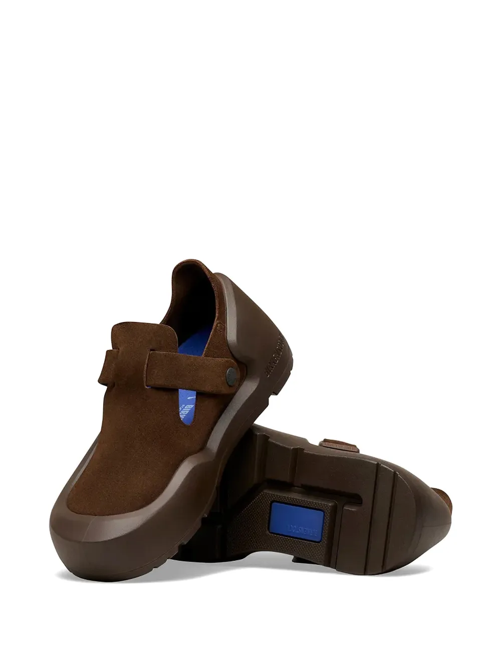 Birkenstock Reykjavik buckle-fastening suede trainers Bruin