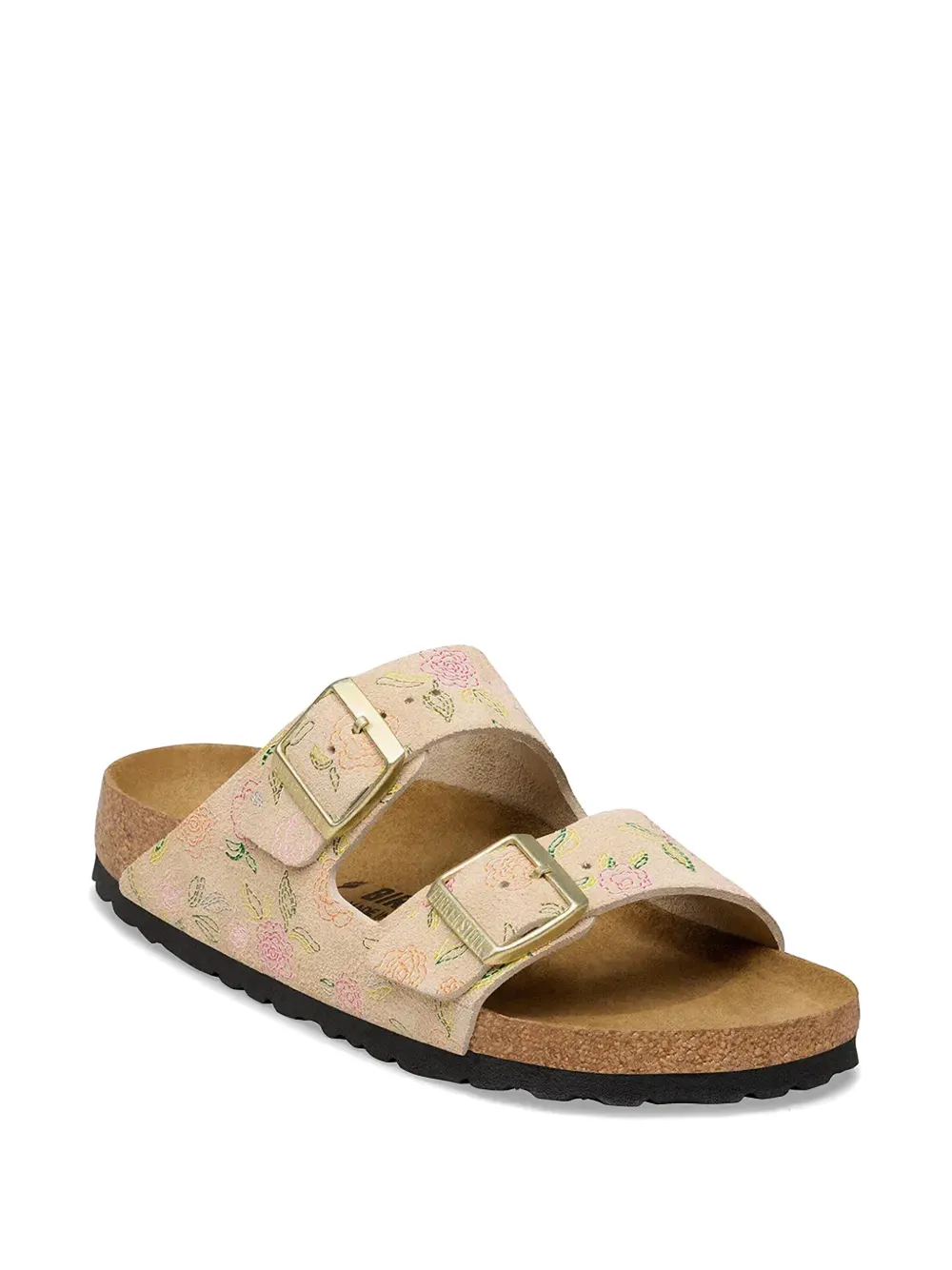 Birkenstock Arizona floral-print sandals Beige