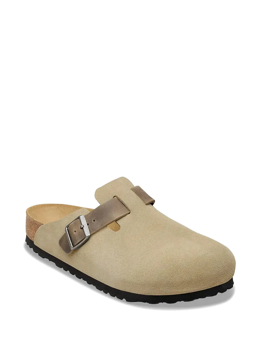Birkenstock Boston buckle-fastening mules Beige