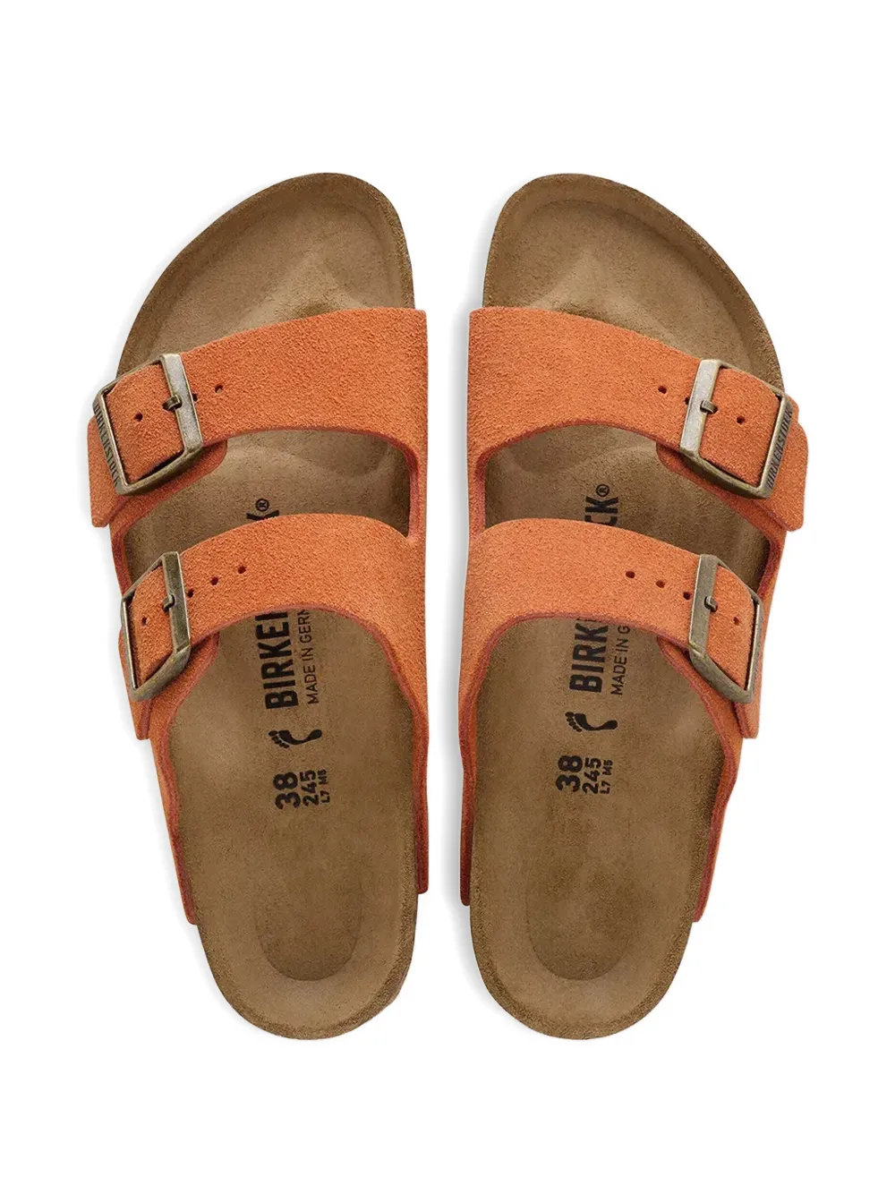 Birkenstock Arizona buckled sandals Oranje