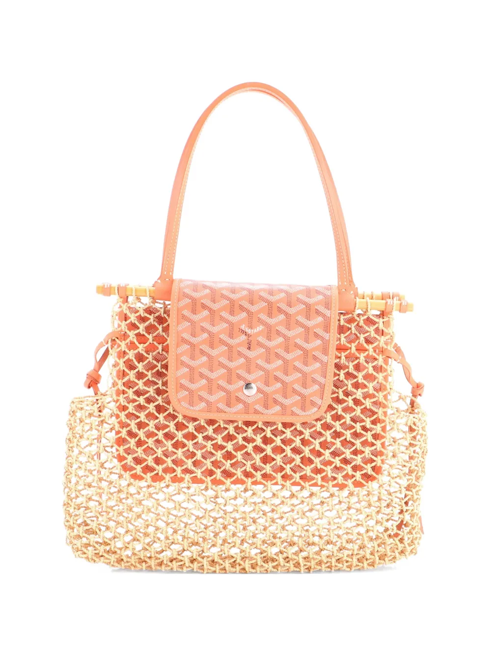 Goyard Pre-Owned Aligre Bag Raffia Net with Coated Canvas tote bag - Toni neutri