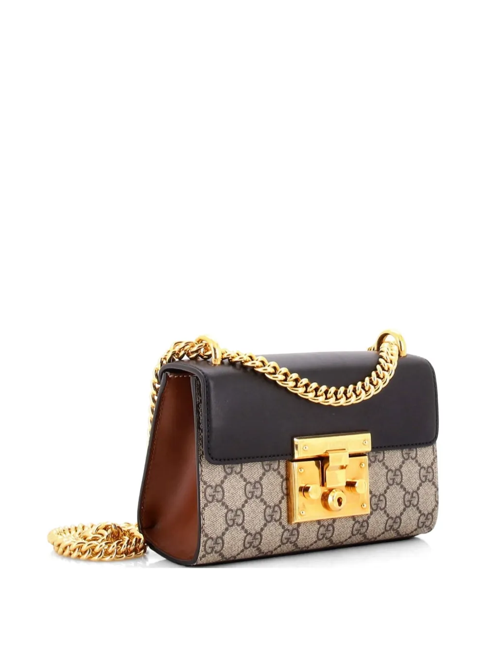 Padlock Shoulder Bag Gg Coated Canvas And Leather Small Crossbody Bag