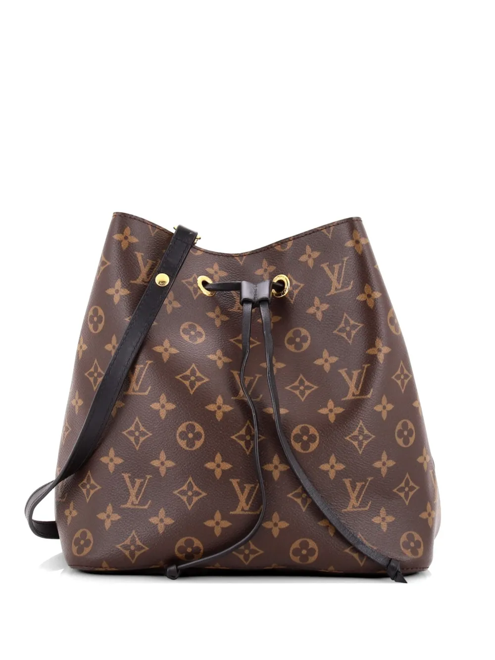Louis Vuitton Pre-Owned NeoNoe Handbag Monogram Canvas with Leather MM bucket bag - Brown