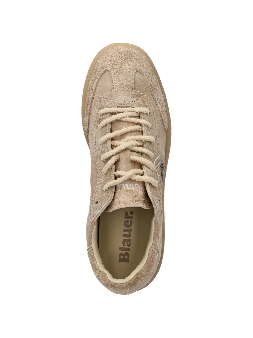 Blauer scalloped logo sneakers Beige