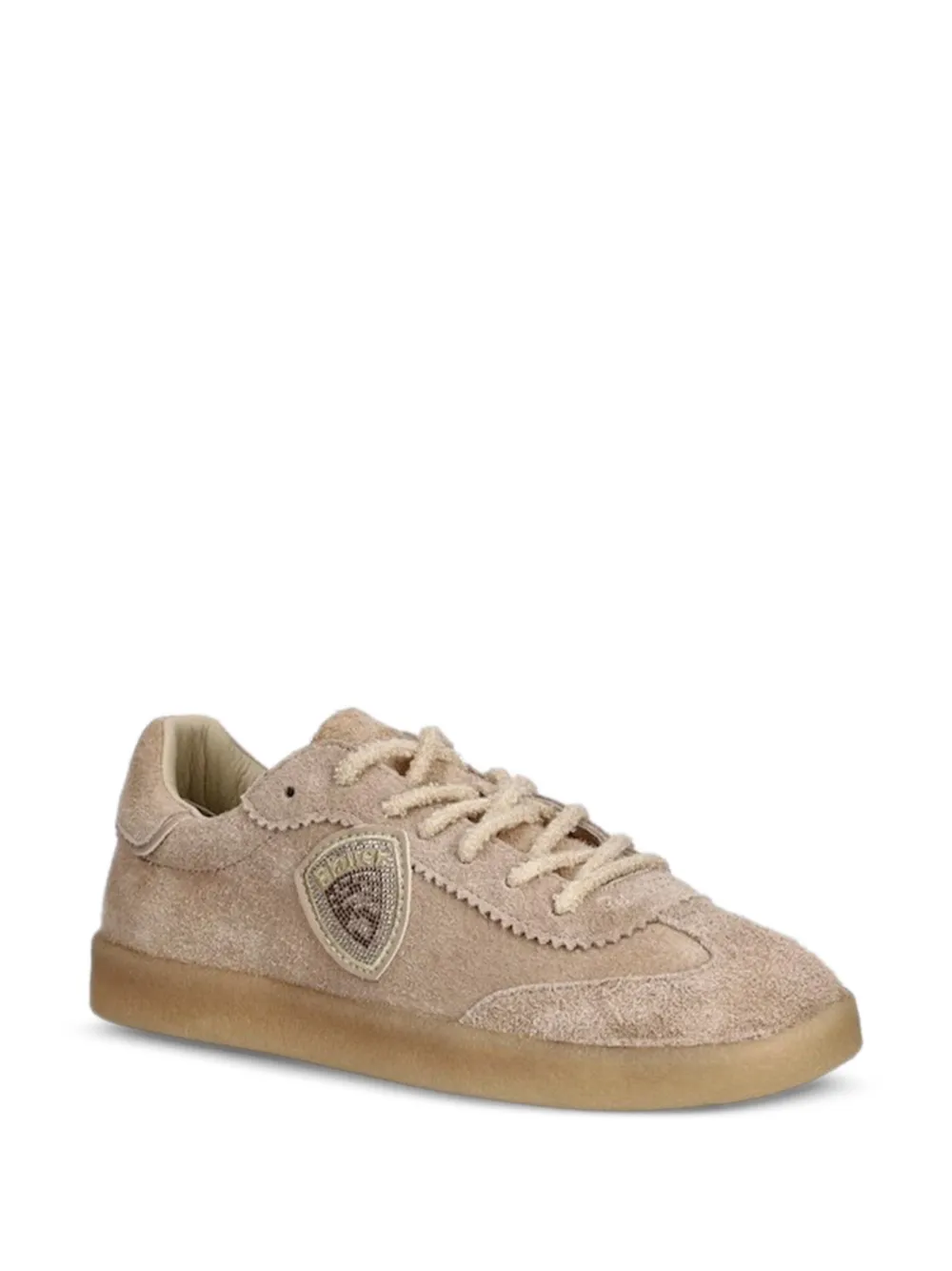 Blauer scalloped logo sneakers Beige