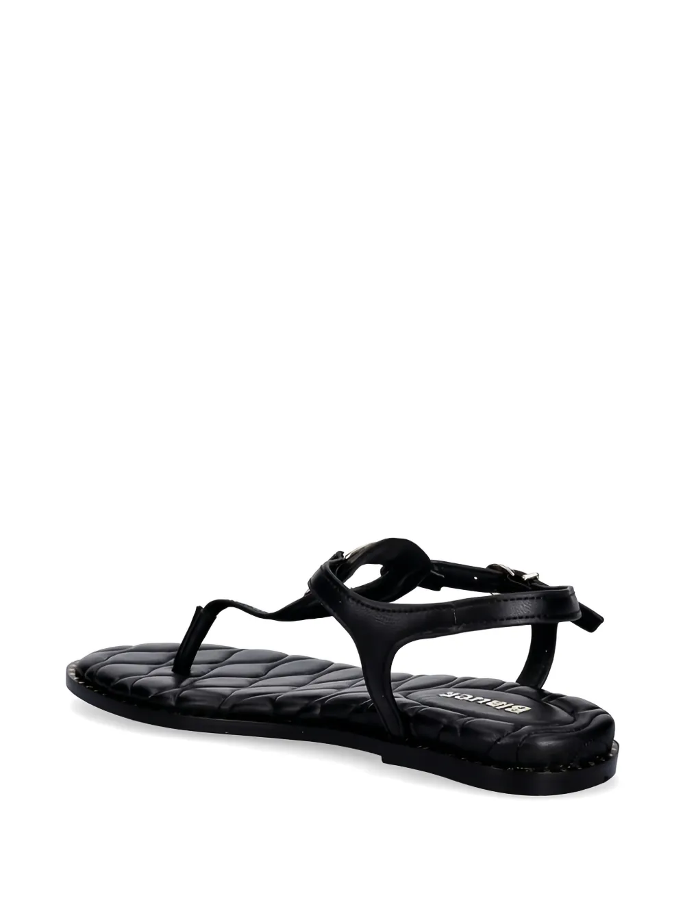 Blauer Ashley quilted heart detail sandals Zwart