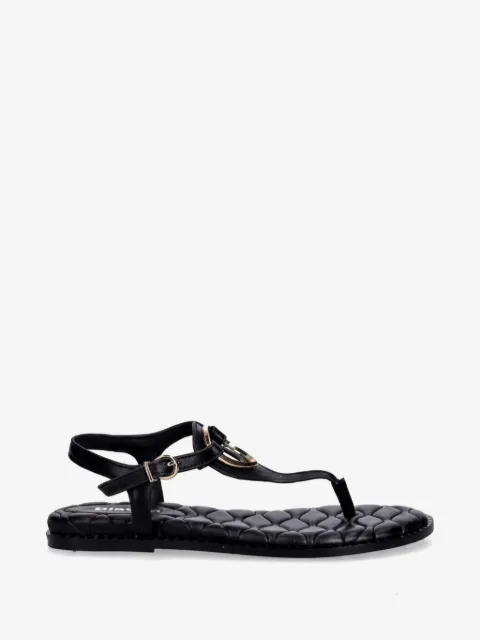 Blauer Ashley02/Lea quilted-footbed flat sandals