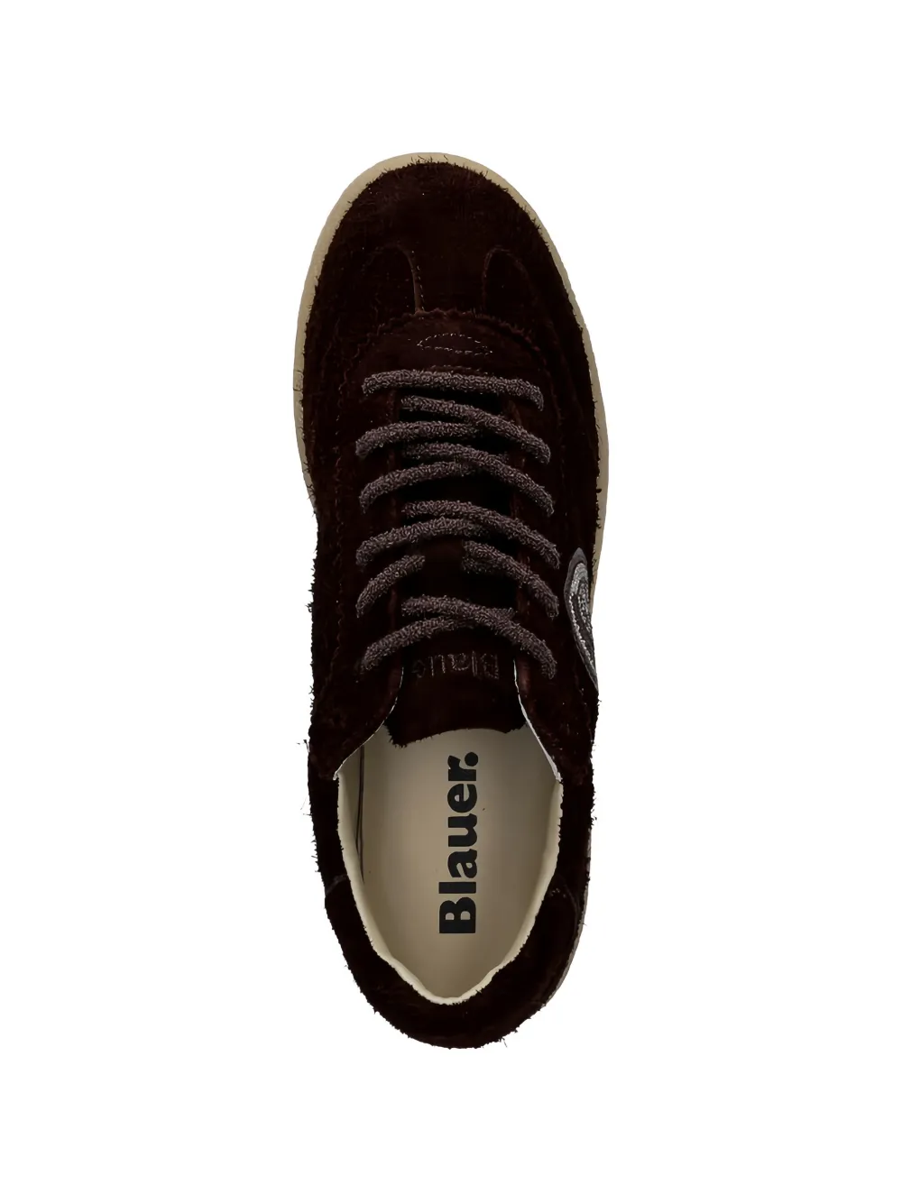 Blauer lace-up appliqué sneakers Bruin