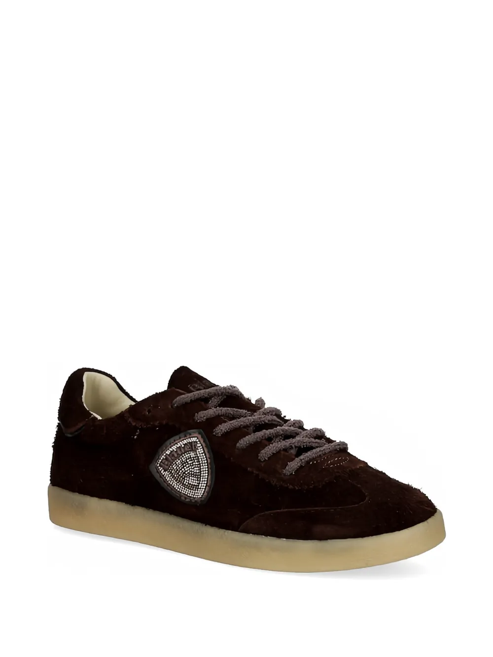 Blauer lace-up appliqué sneakers Bruin