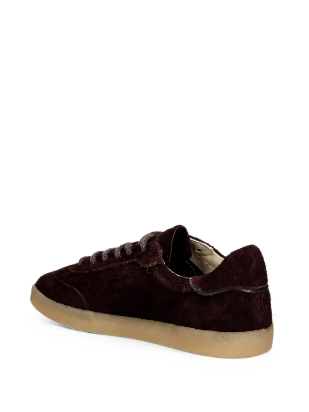Blauer Sneakers met applicatie Bruin