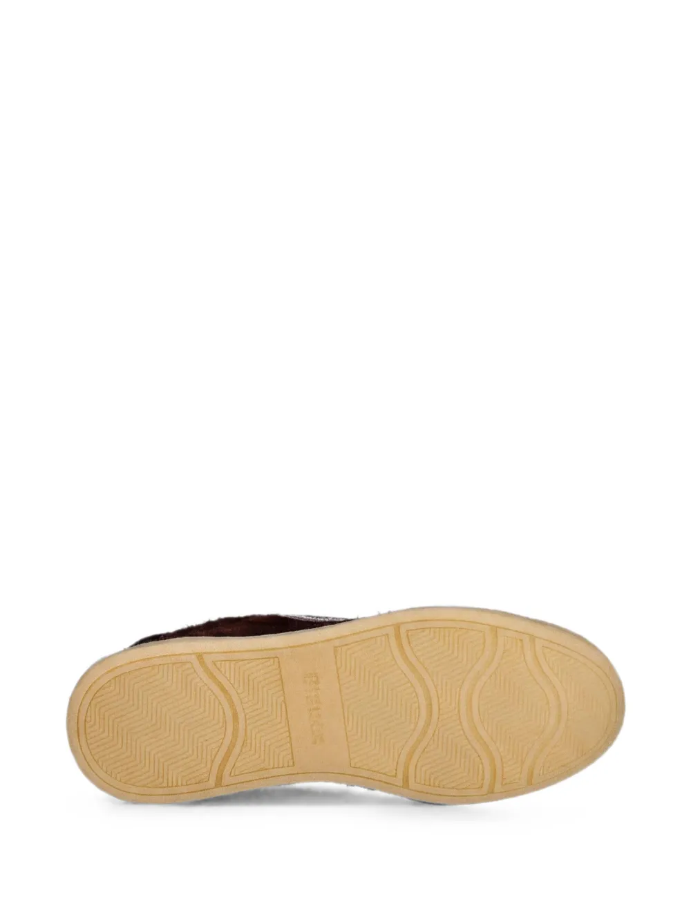Blauer Sneakers met applicatie Bruin