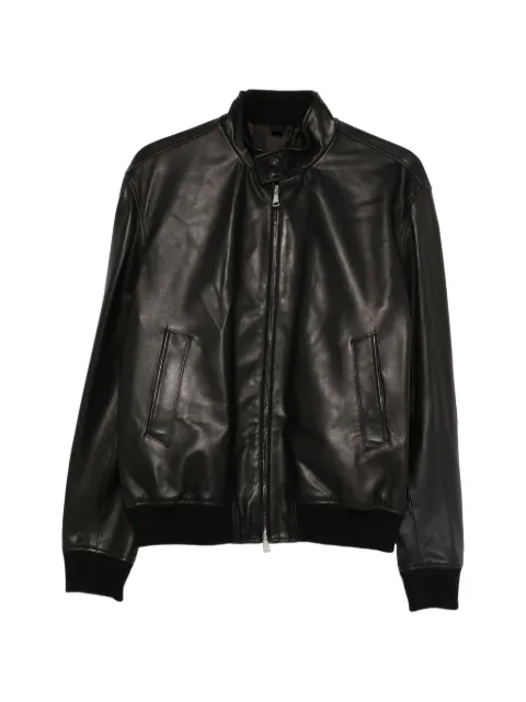 Tagliatore Ice leather jacket