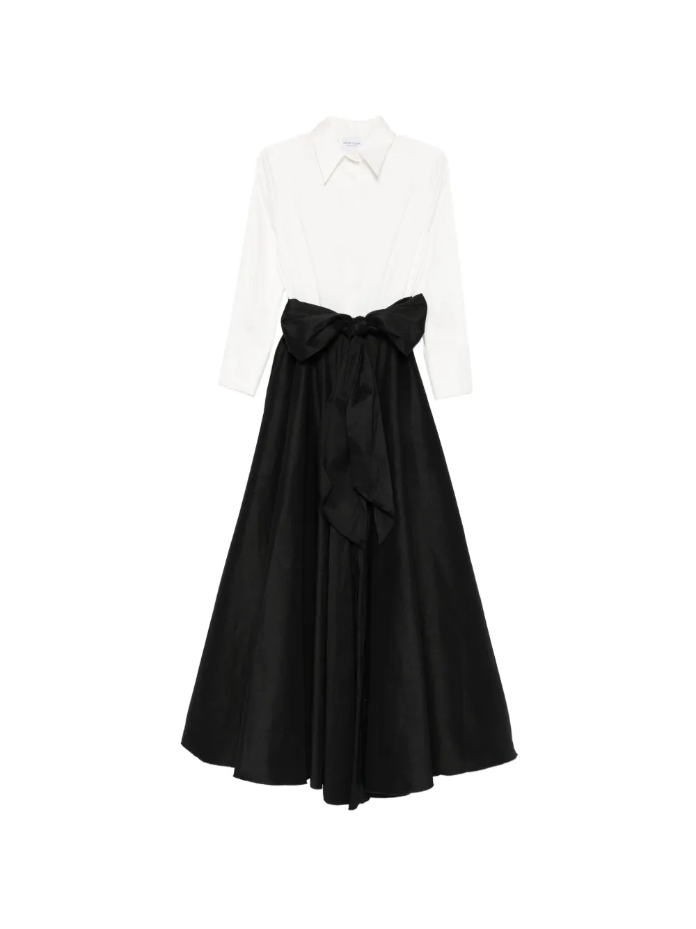Long-Sleeve Buttoned Maxi Dress