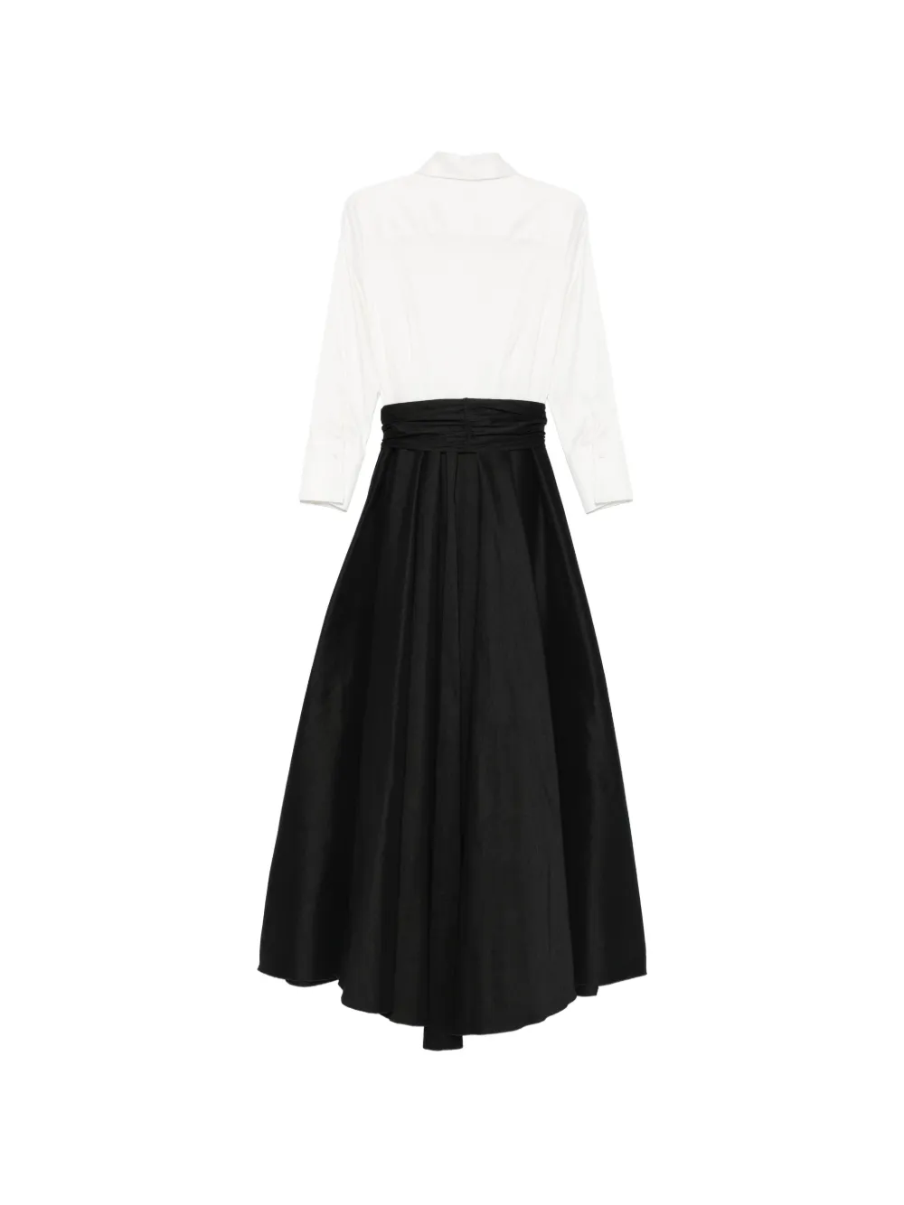 Long-Sleeve Buttoned Maxi Dress