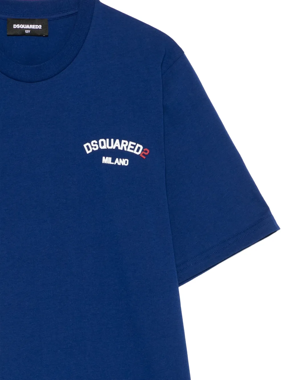  Dsquared2 Kids Round-neck Logo T-shirt - Blue 