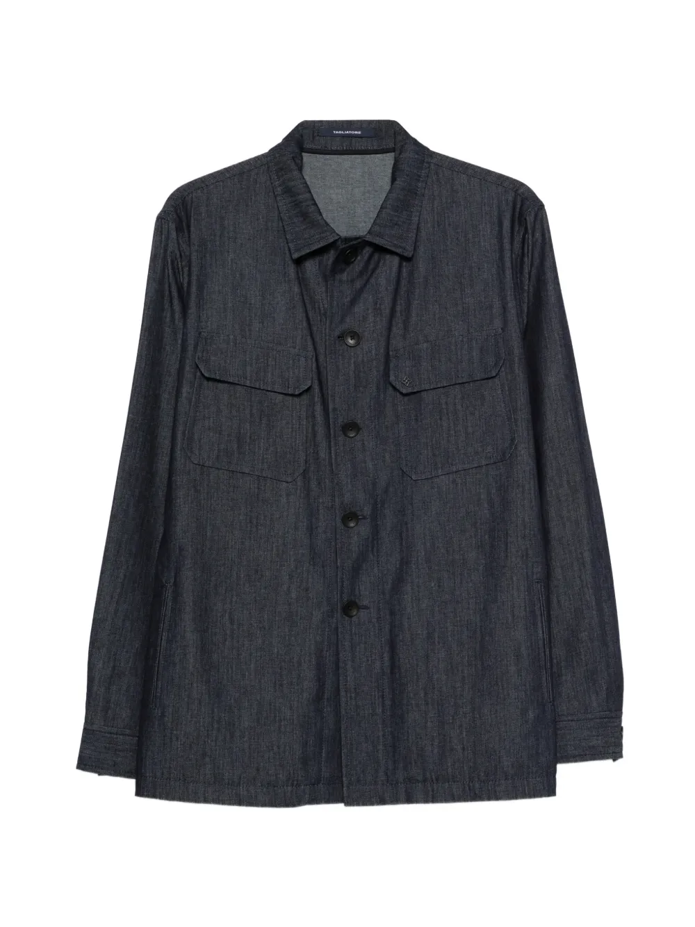 Tagliatore button flap shirt jacket - Blu