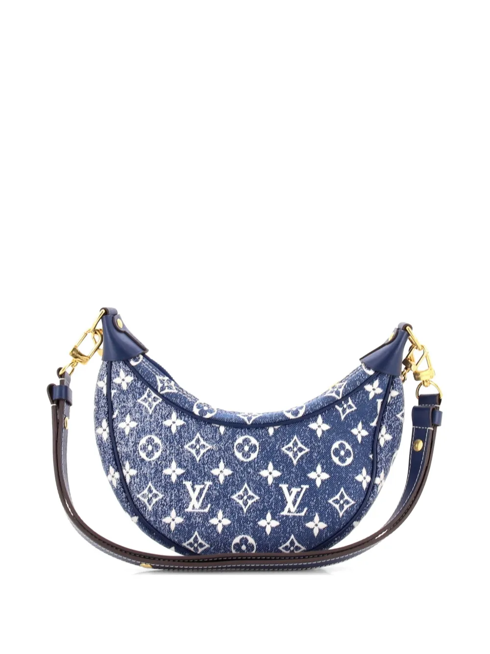 Loop Handbag Monogram Jacquard Denim Hobo Bag