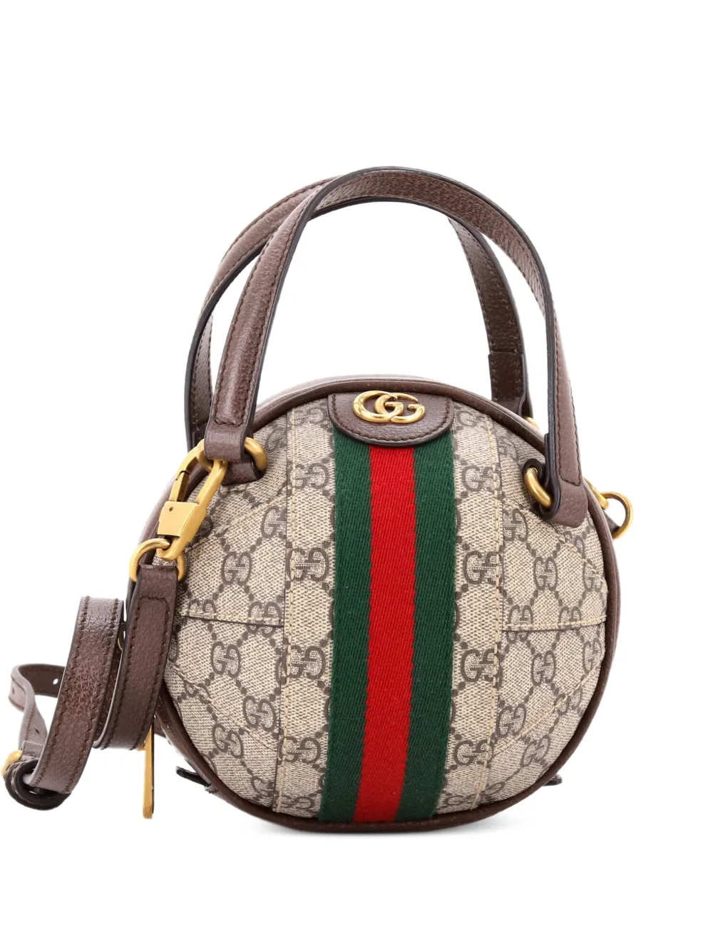 Gucci Pre-Owned Ophidia Basketball Bag GG Coated Canvas Mini shoulder bag - Marrone