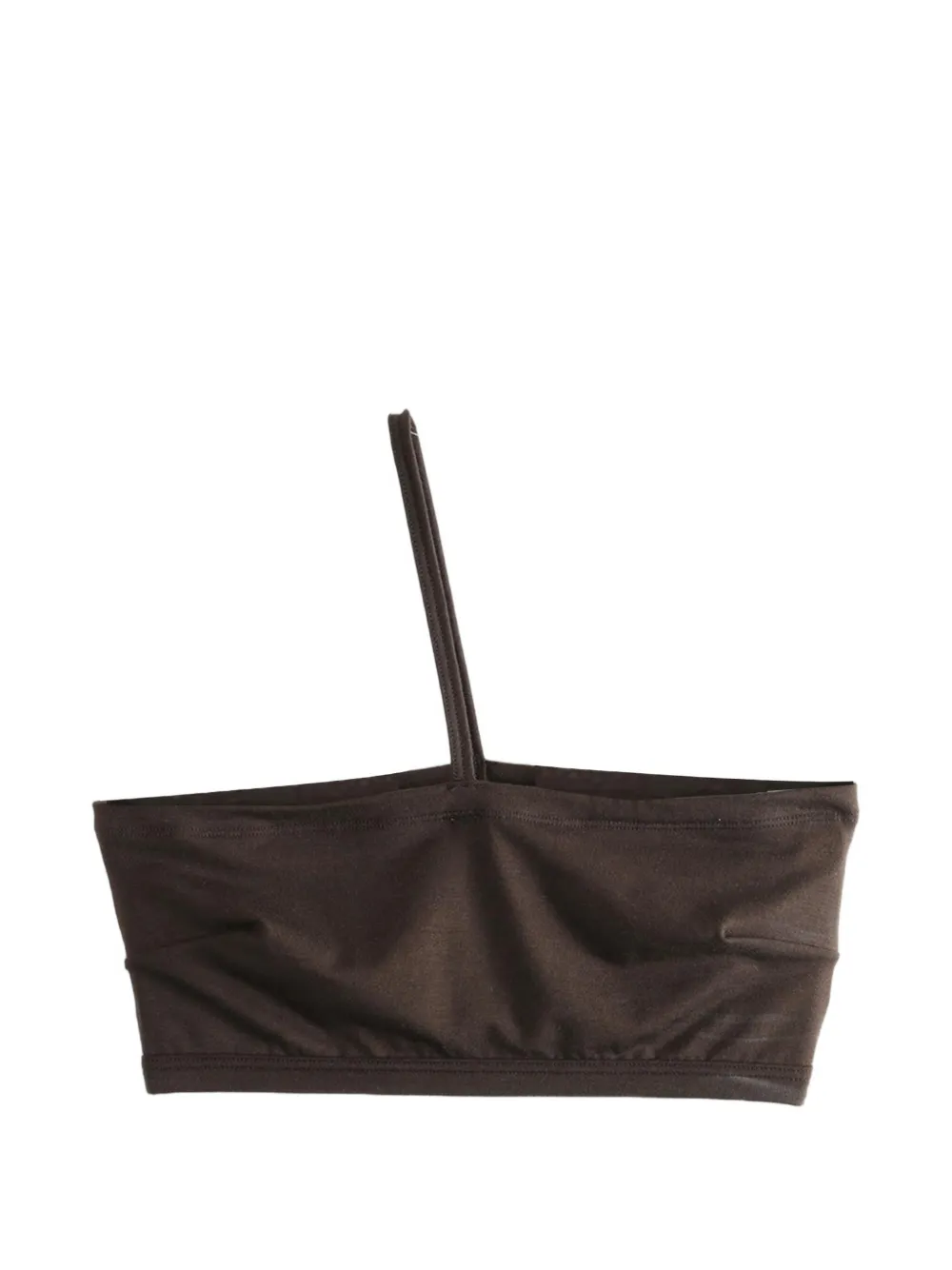 Baserange one-shoulder top - Marrone