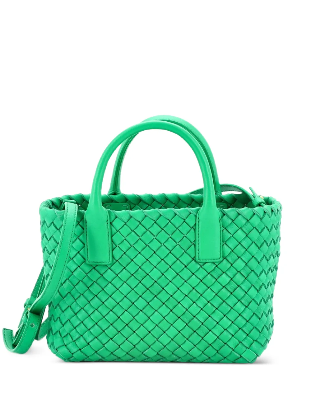 Bottega Veneta Pre-Owned Cabat Intrecciato Nappa Mini tote bag - Verde