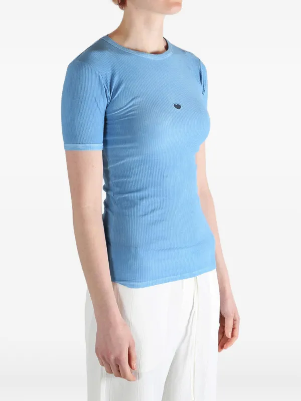 Baserange heart-detail T-shirt | Blue | FARFETCH GE