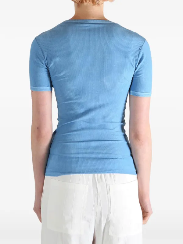 トップス Baserange Heart Short Sleeve Isatis Blue Baserange ハートディテール Tシャツ | ブルー | FARFETCH JP