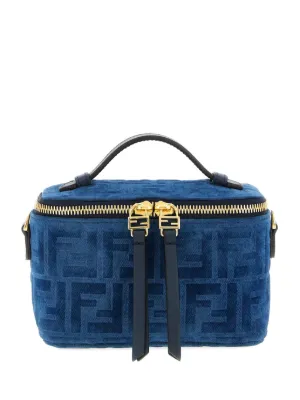 FENDI Vanity FF-pattern top-handle Mini Bag | Brown | FARFETCH