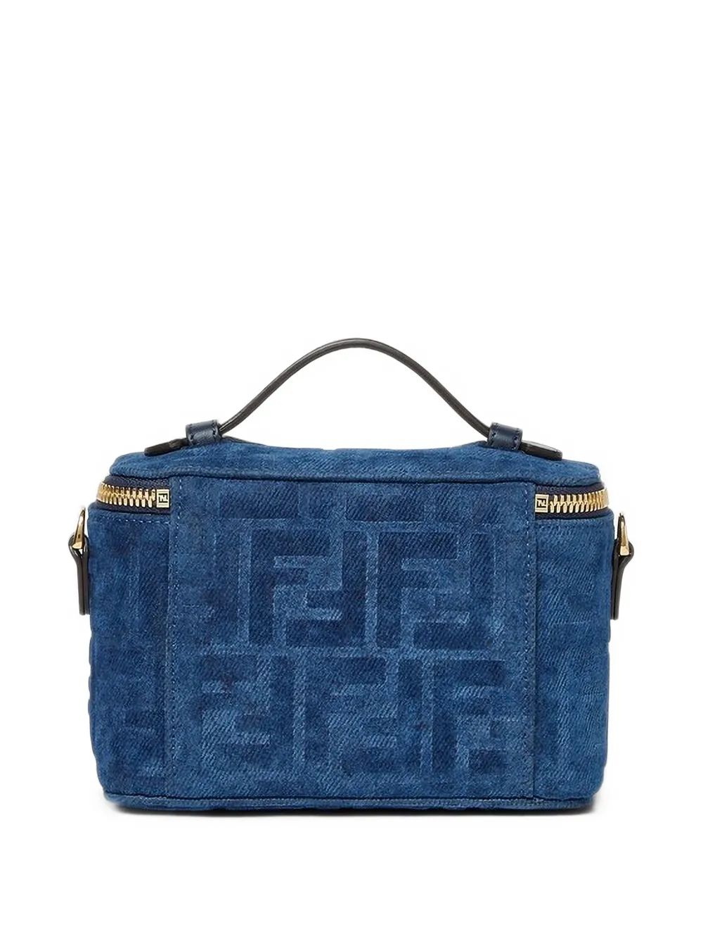 FENDI Bouclé kleine toilettas Blauw