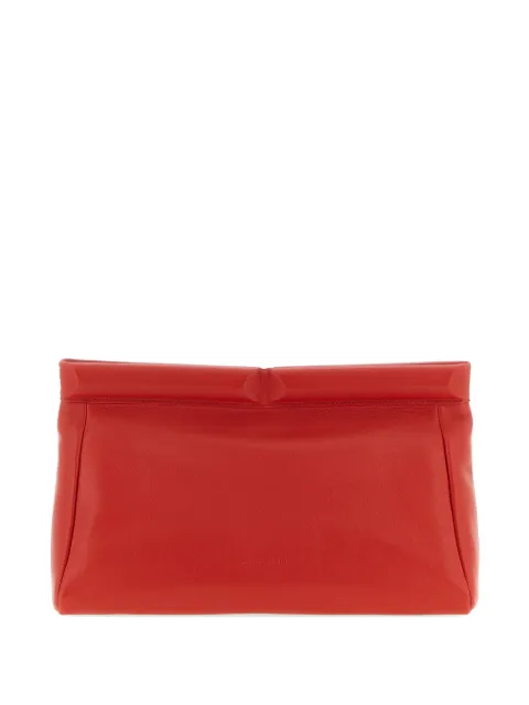 ARMARIUM Eloisa embossed-logo leather clutch