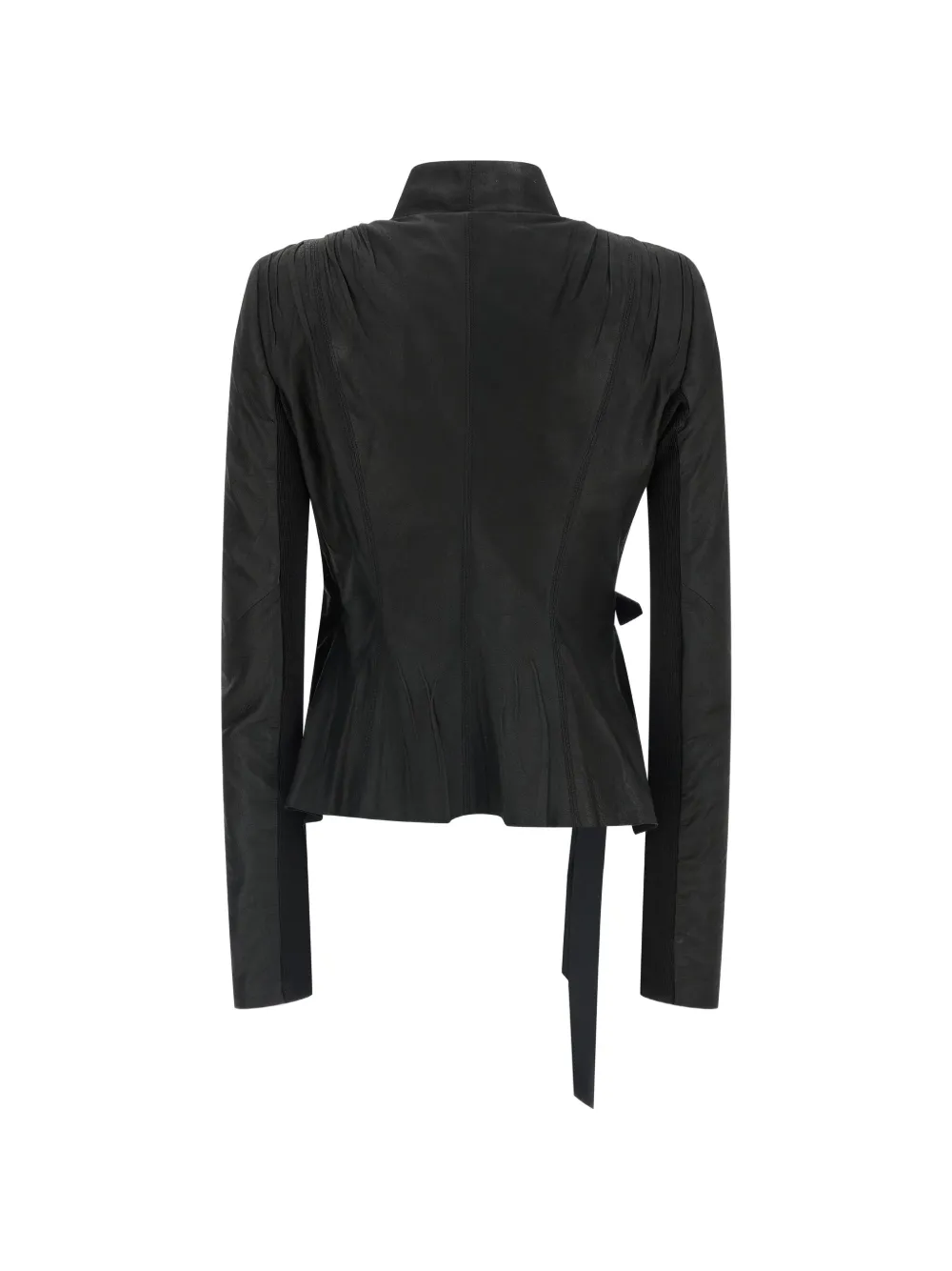 Rick Owens Hollywood leren jack met V-hals Zwart