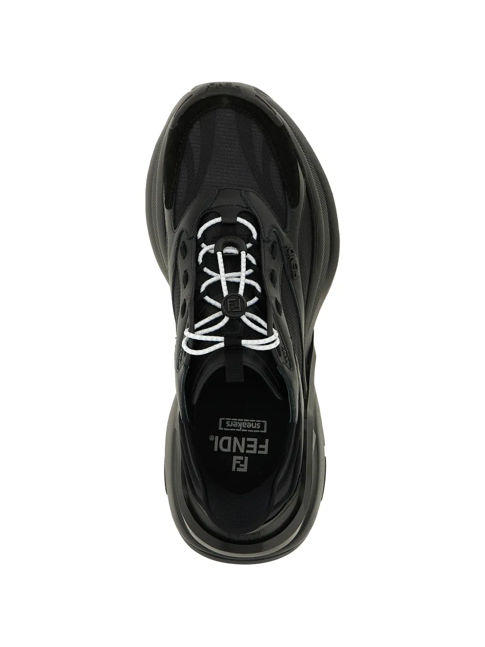 FENDI F-Light mesh sneakers Zwart