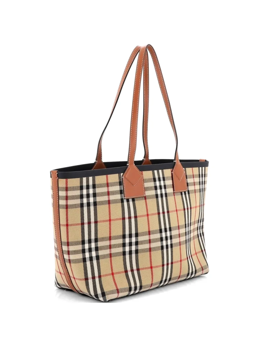 Burberry Pre-Owned London Vintage Check Canvas Small tote bag - Braun
