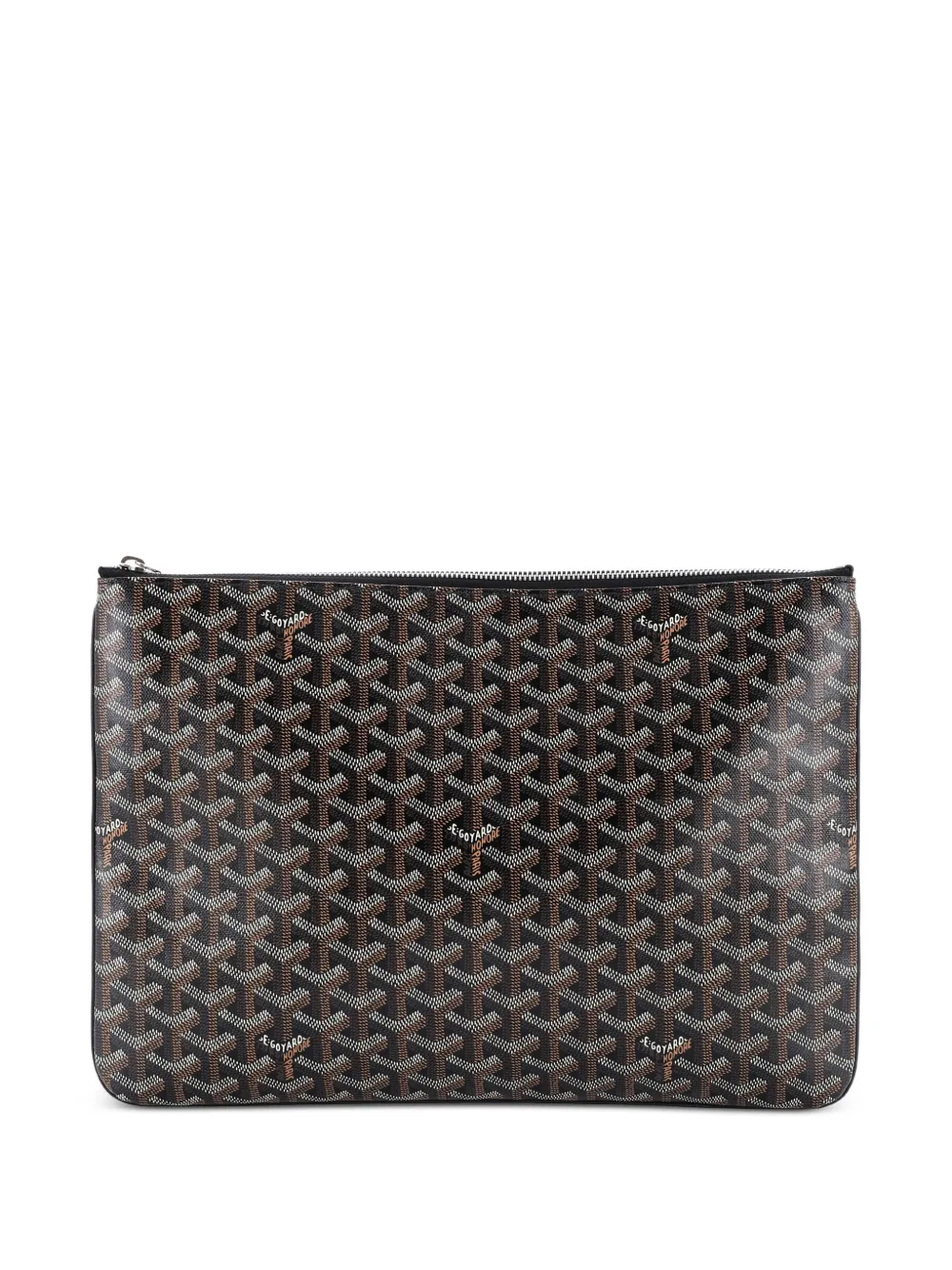 Goyard Pre-Owned Senat Zip Coated Canvas GM pouch - Nero