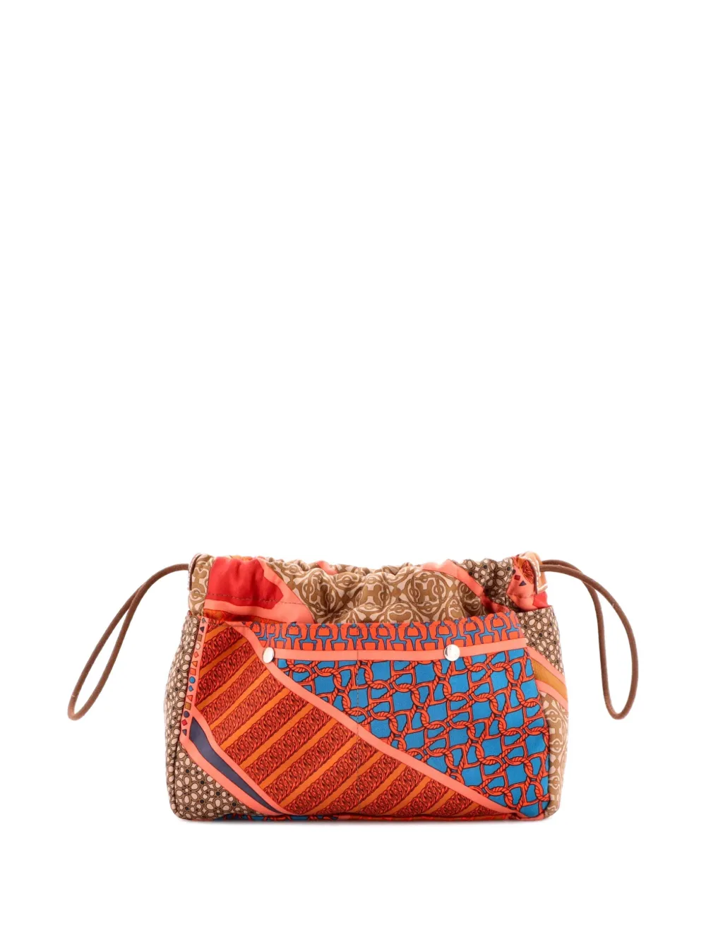 Hermès Pre-Owned Fourbi Silk with Barenia 20 pouch - Marrone