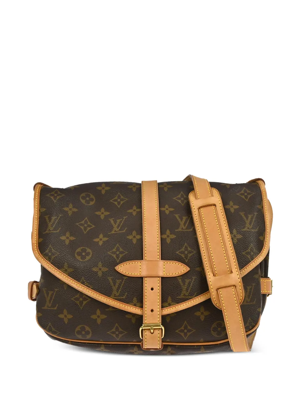 Louis Vuitton Pre-Owned 2001 Monogram Saumur 30 canvas shoulder bag - Brown