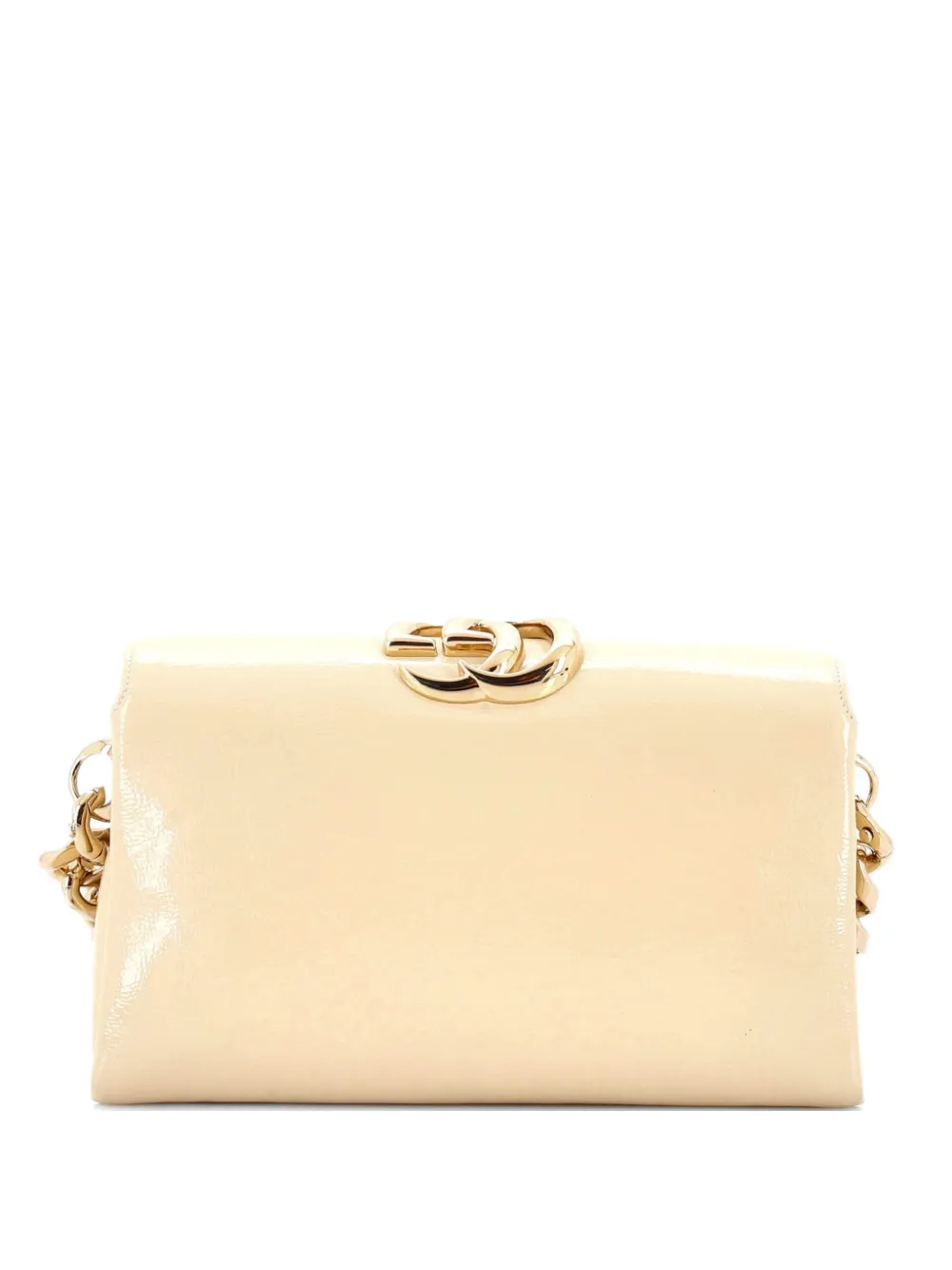 Gg Soft Chain Handle Bag Patent Small Satchel