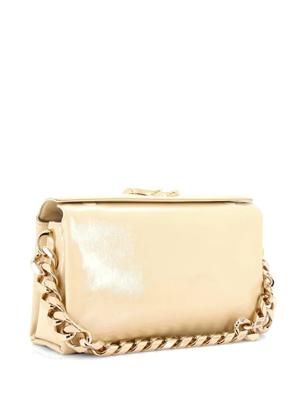 Gg Soft Chain Handle Bag Patent Small Satchel