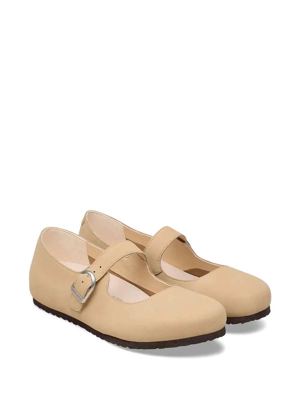 Birkenstock Santa Clarita buckle-strap ballet flats Beige