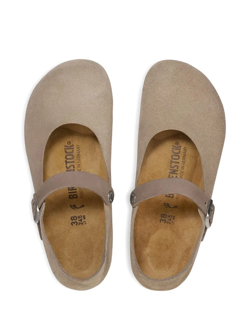 Birkenstock Mantova buckle-fastening ballet flats Bruin
