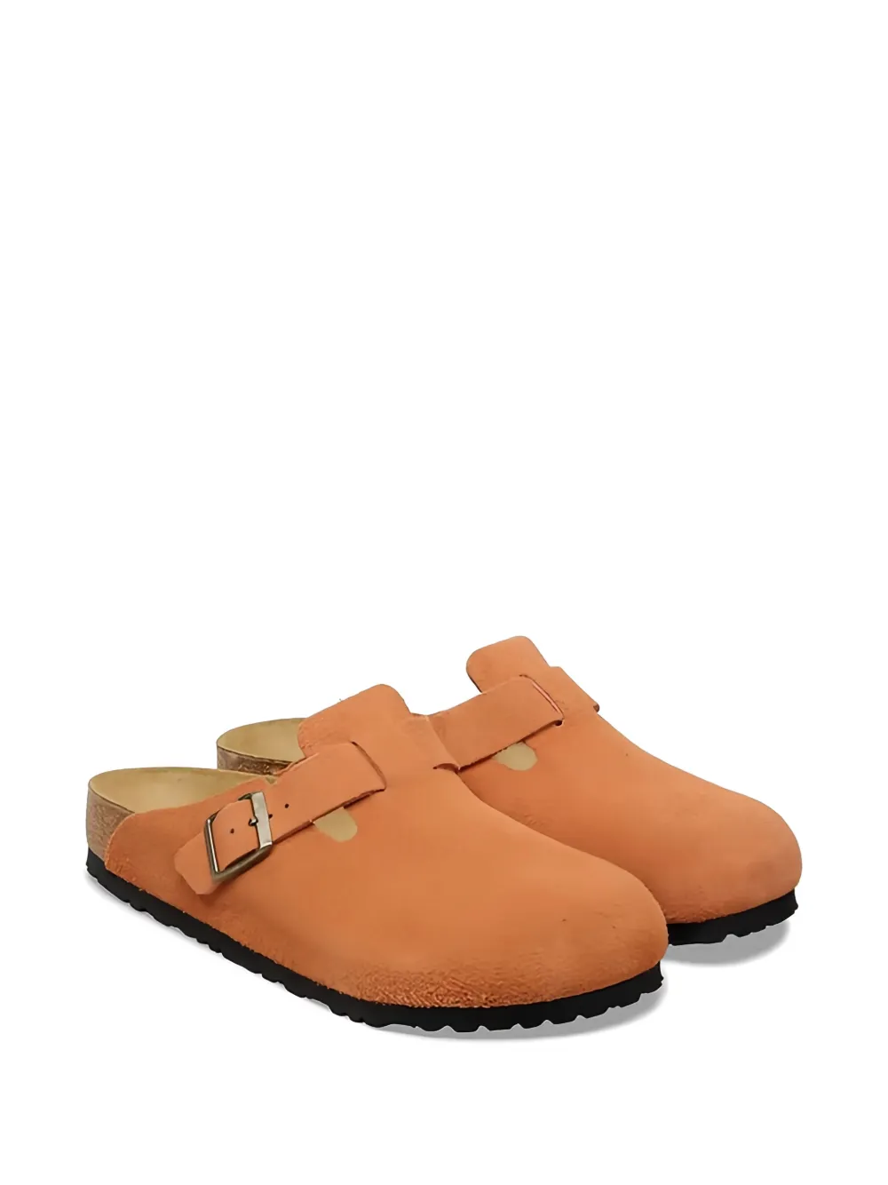 Birkenstock Boston suède slippers Oranje