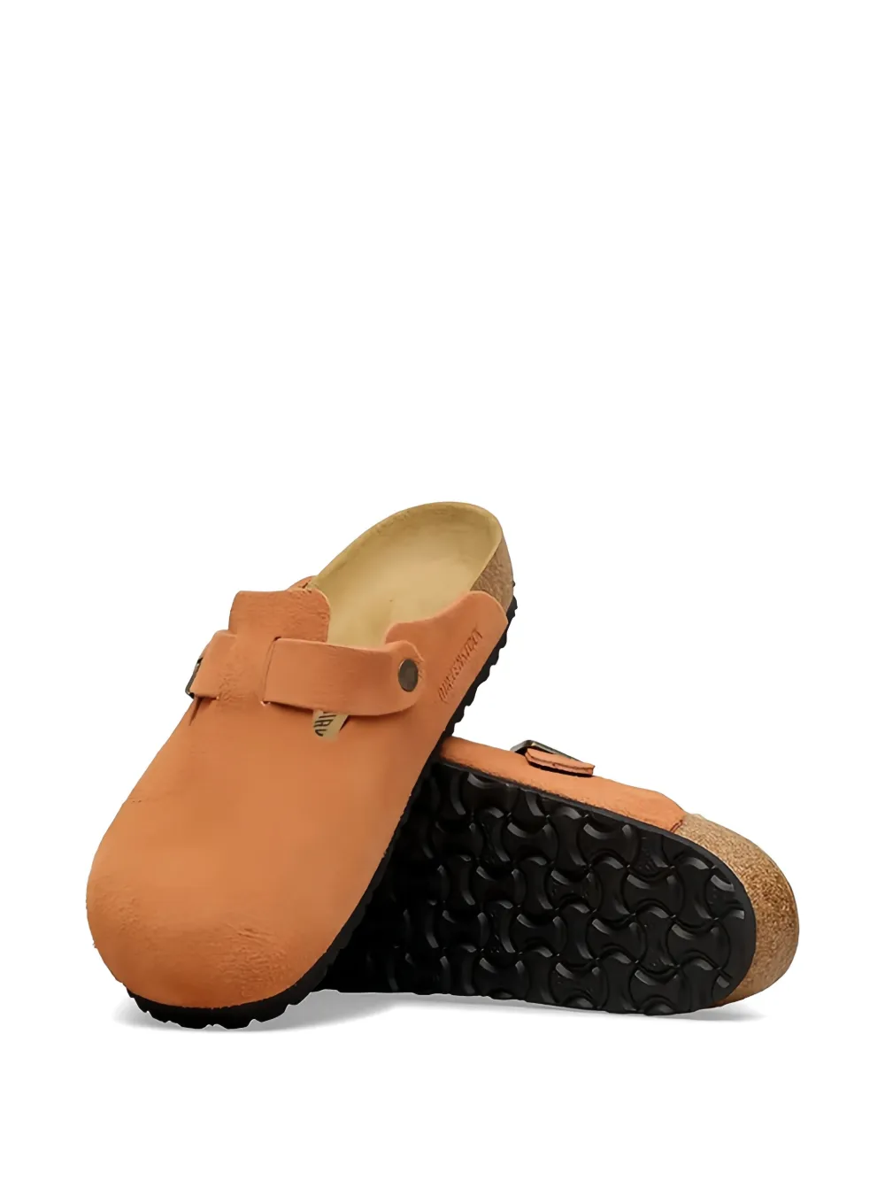 Birkenstock Boston suède slippers Oranje