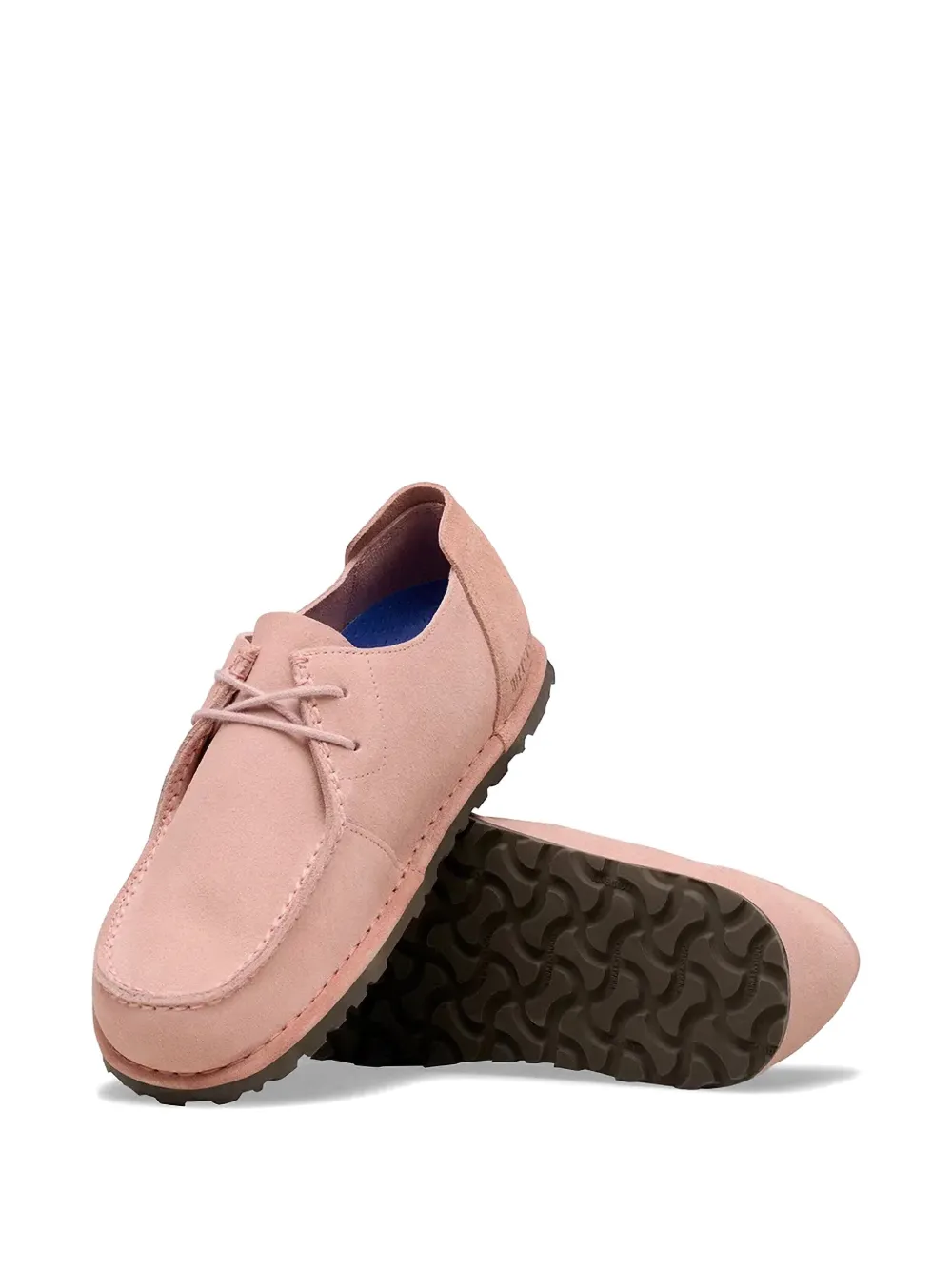 Birkenstock Utti suede lace-up shoes Roze